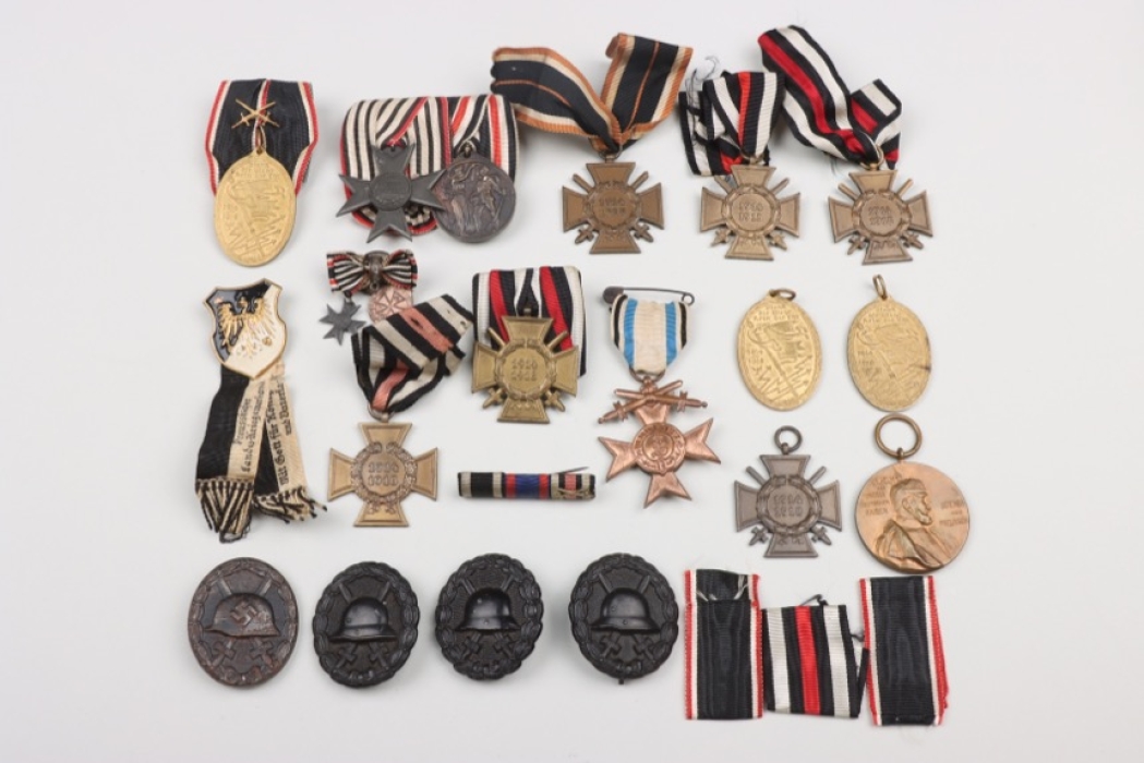Lot of medal bars and badges