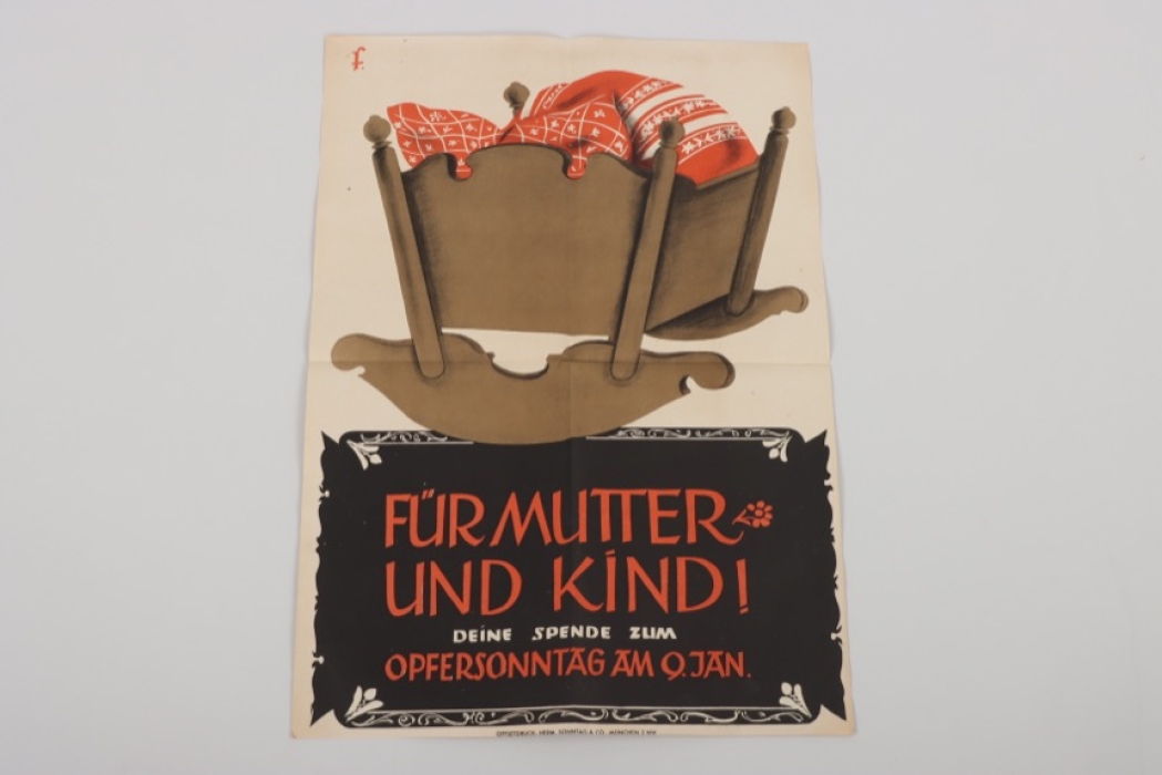 Propaganda Poster "Für Mutter- und Kind"