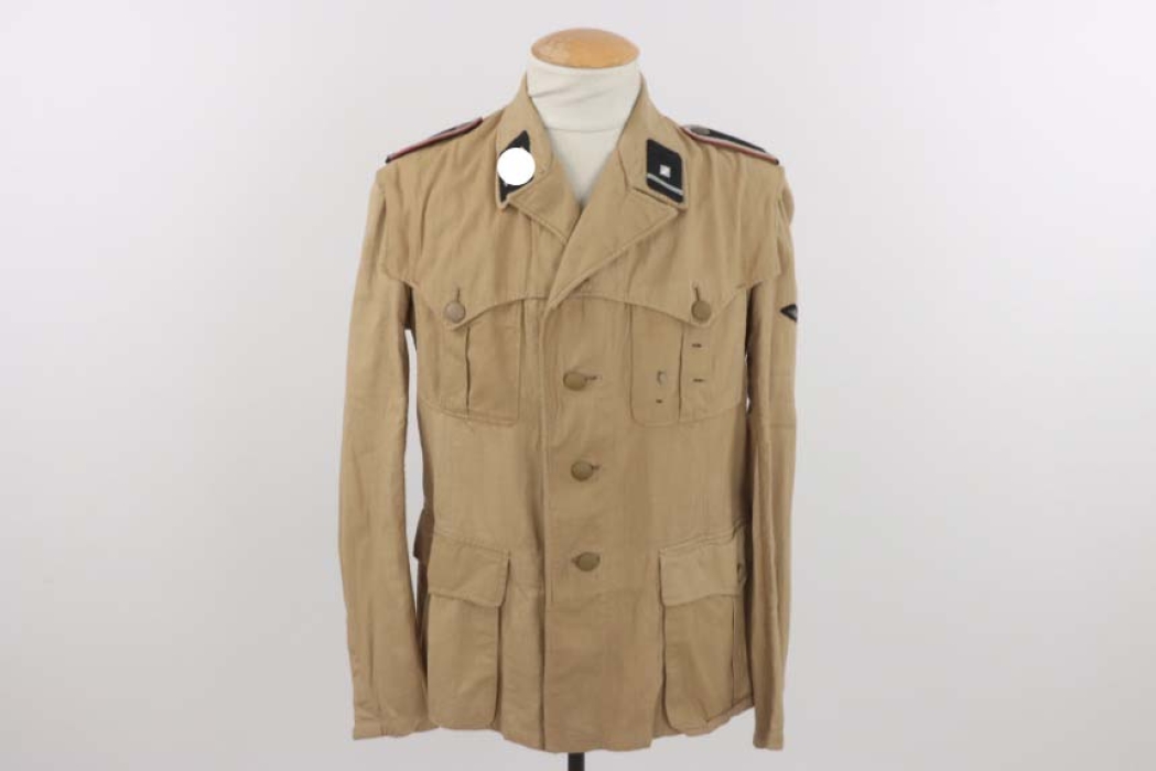 Waffen-SS Artillery tropical field tunic "Sahariani" - Scharführer