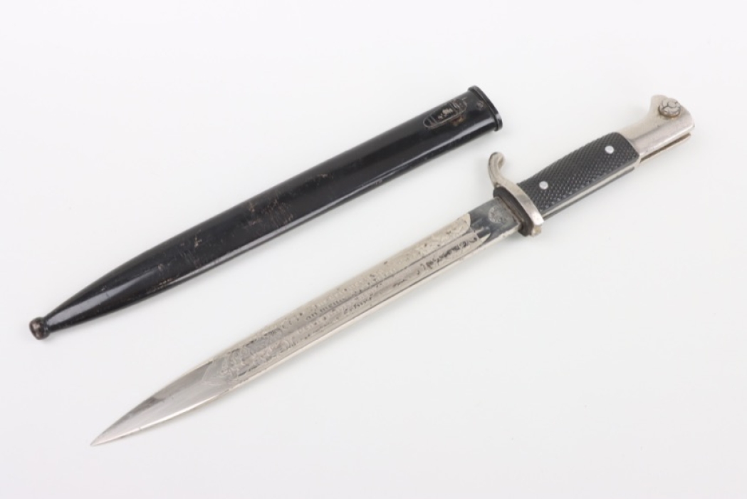 Heer "Panzerregiment 1" etched dress bayonet KS 98 - Hörster