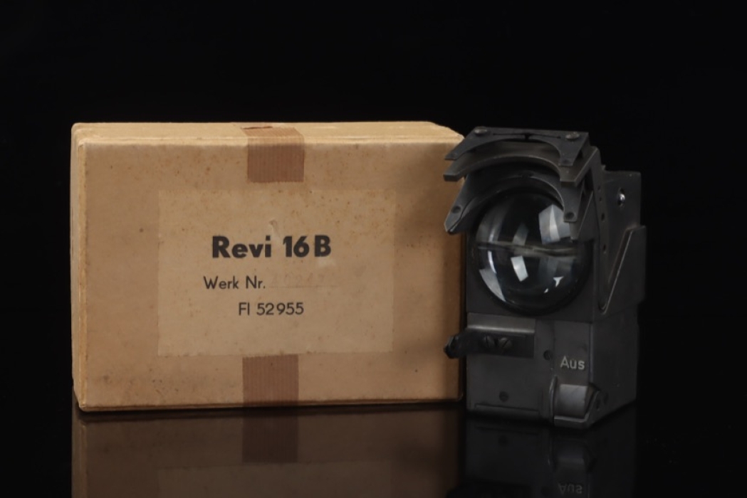 Unissued Luftwaffe gunsight "Revi 16B“ with the box of issue - bvf