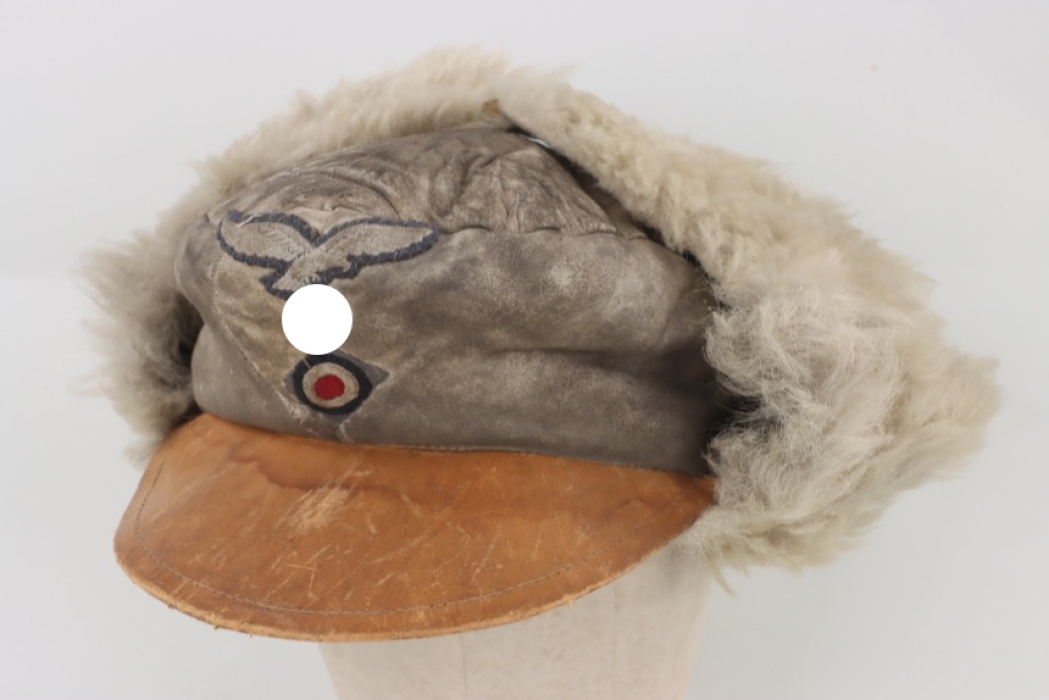 Luftwaffe winter fur cap with insignia