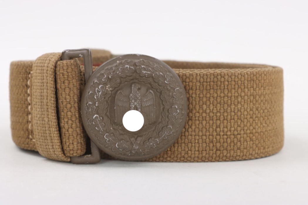 Heer buckle (officers) with webbing belt (Tropical)