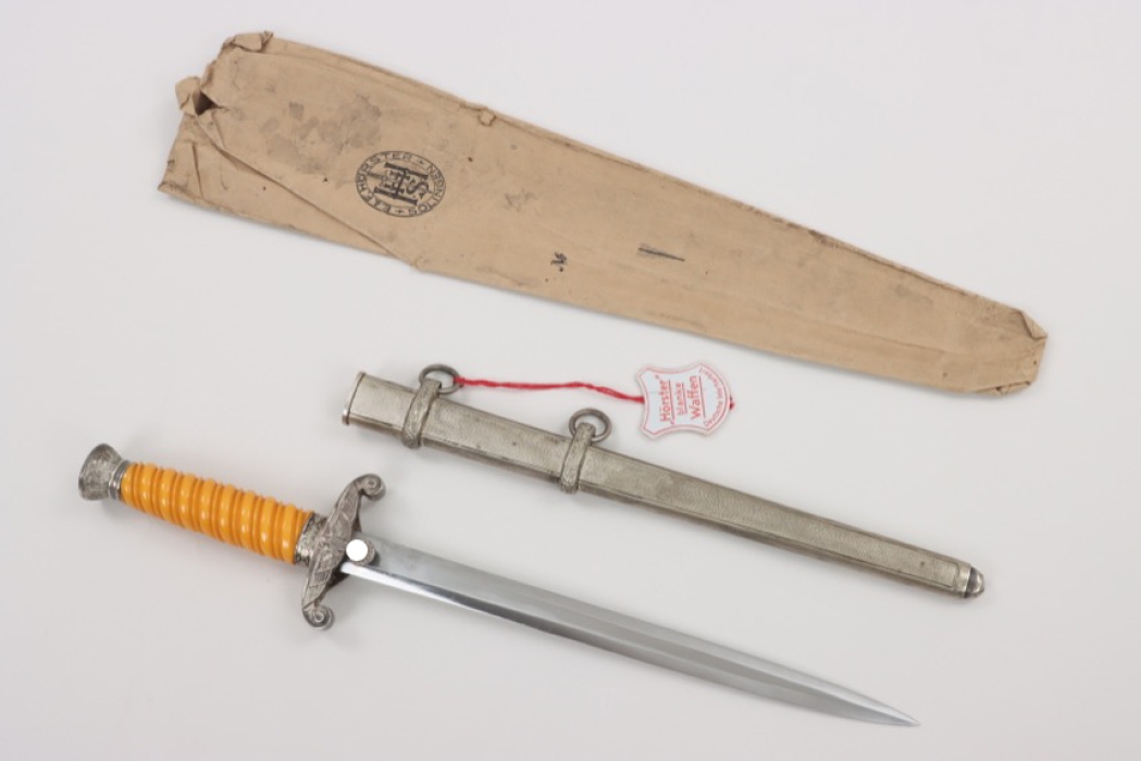 M35 Heer officer's dagger with bag and Tag - Hörster