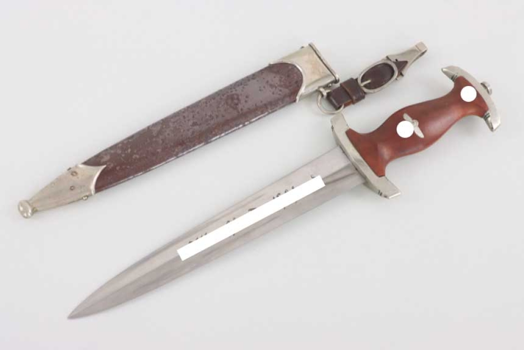 Sturmhauptführer Baumann - early M33 SA Service Dagger "Ho" with hanger - R. Weyersberg