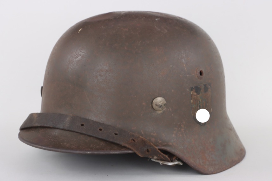 M35 Kriegsmarine ex-double single decal combat helmet, « ET64 »