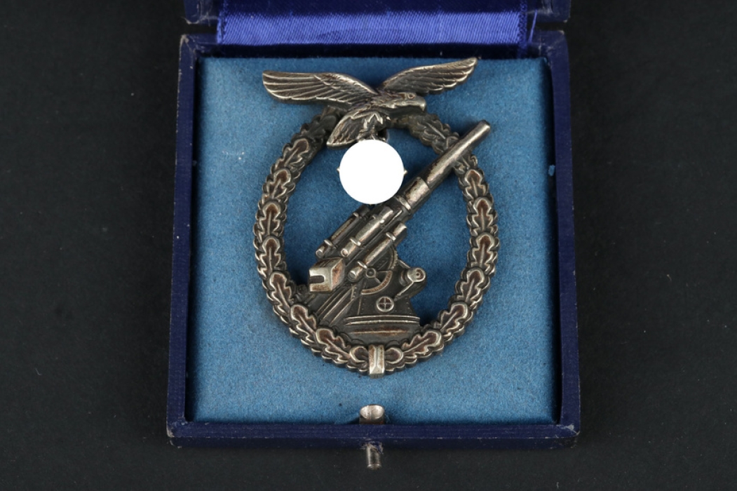 Luftwaffe Flak Badge - Assmann in case