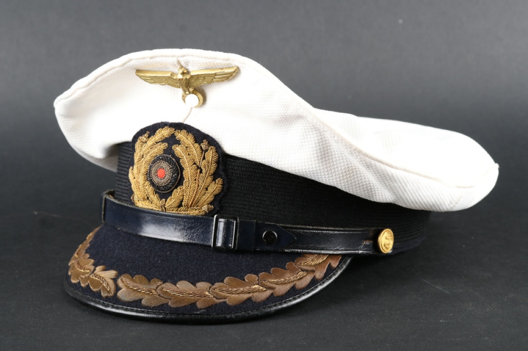 Kriegsmarine white summer visor cap for staff officers